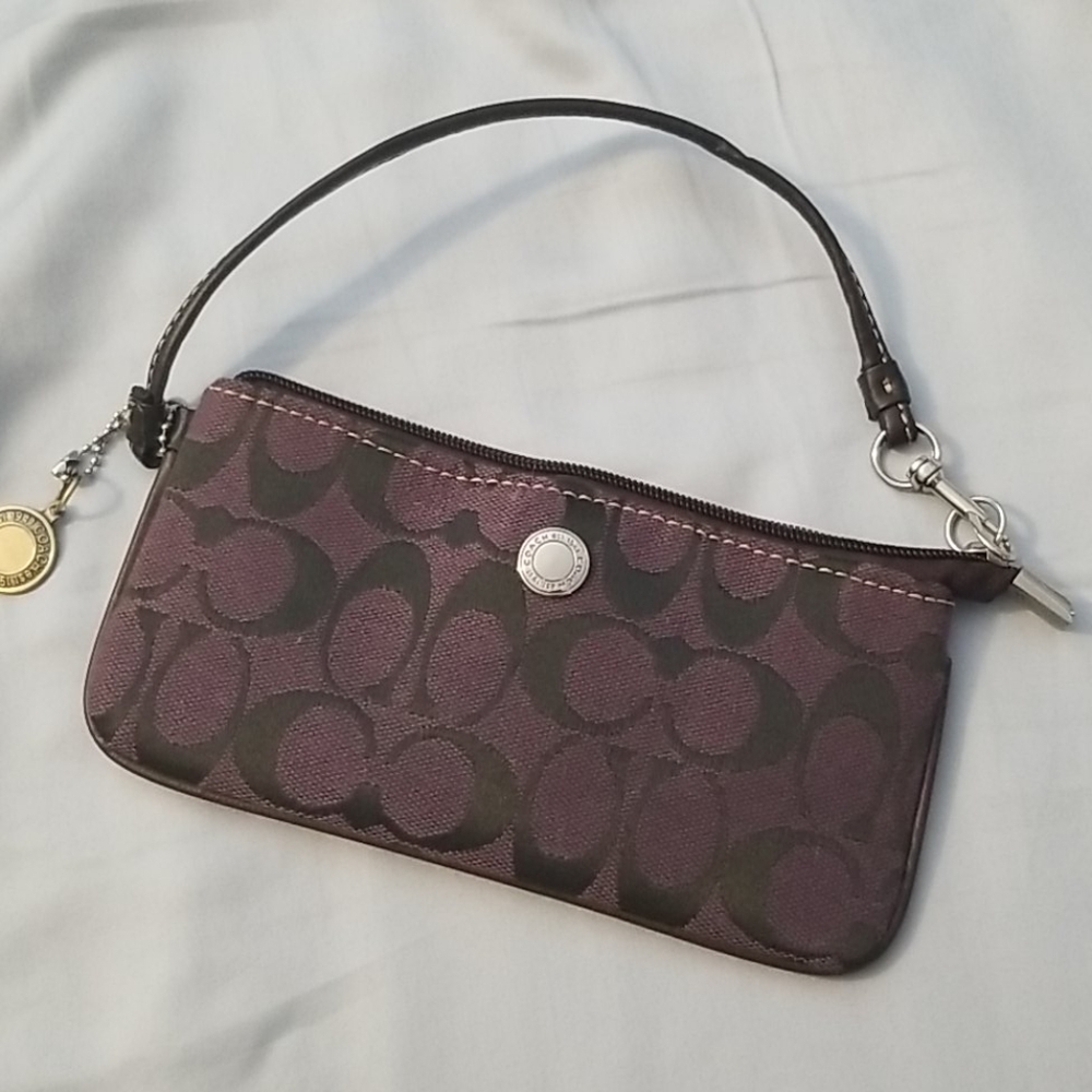 Coach small purse in purple